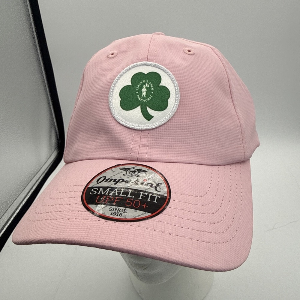 Imperial Pink‎ 124th US Open Pinehurst Clover Strapback UPF 50+ Golf Hat Women's